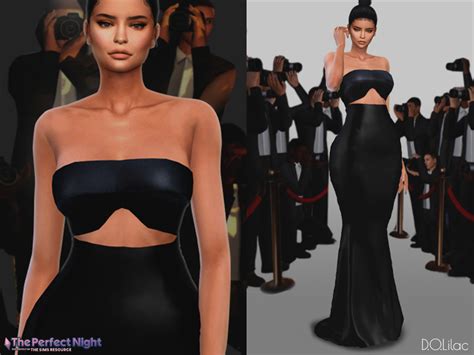 Kylie Jenner Dress DO133 by D.O.Lilac at TSR » Sims 4 Updates