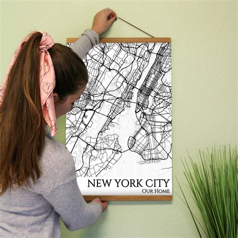 New York City Map Poster New York City New York City Map Poster Wall ...