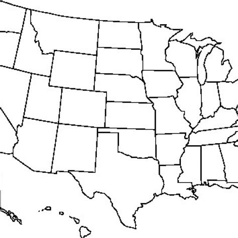 United States Map Template Blank – Thegreenerleithsocial.org