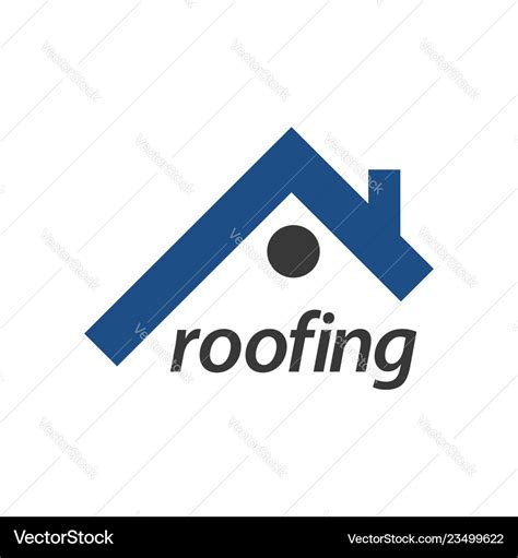 Roofing logo concept design symbol graphic Vector Image