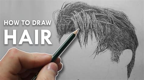 How To Draw HAIR in Pencil - Narrated TUTORIAL - Example 1 - YouTube