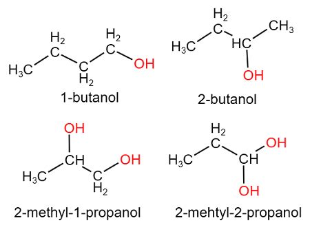 Draw structural formulas for all of the following. (a) Alcohols with ...