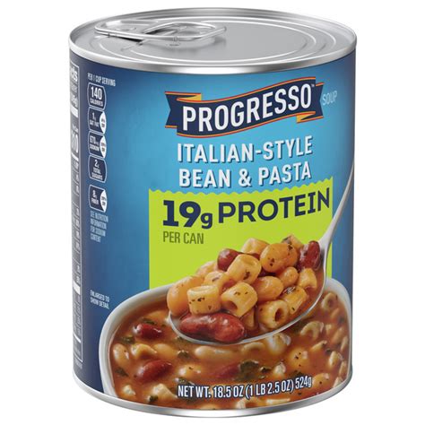 Progresso Protein Italian Style Bean And Pasta Soup 18.5 oz | Shipt