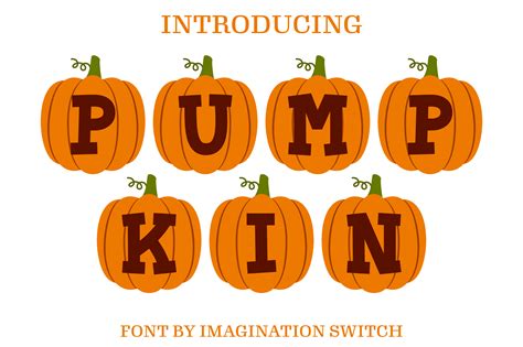 Pumpkin Font by Imagination Switch · Creative Fabrica