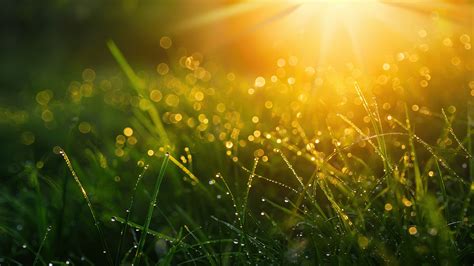 Summer Sun Images - Wallpaper Grass, 4k, Hd Wallpaper, Green, Drops ...