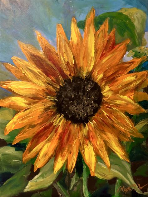 Summer Sunflower Painting by Steph Moraca | Sunflower painting ...