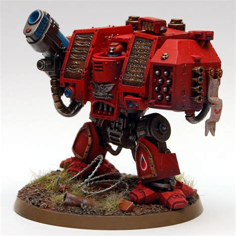 The Brush Brothers: Blood Angels Dreadnought - finished model