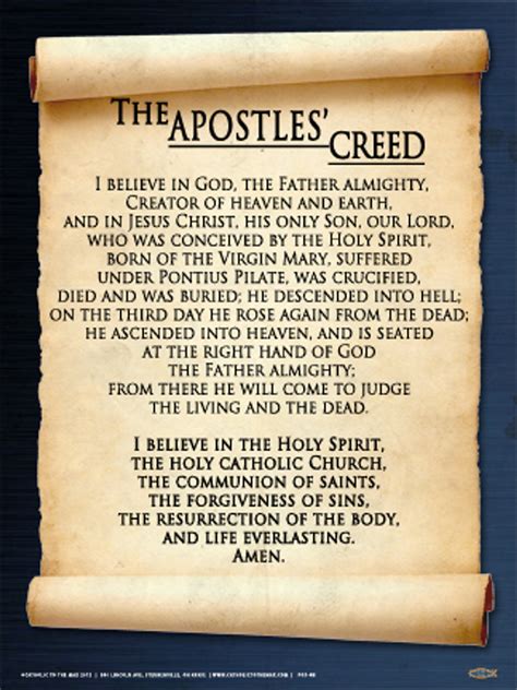 Apostles' Creed Poster | ubicaciondepersonas.cdmx.gob.mx