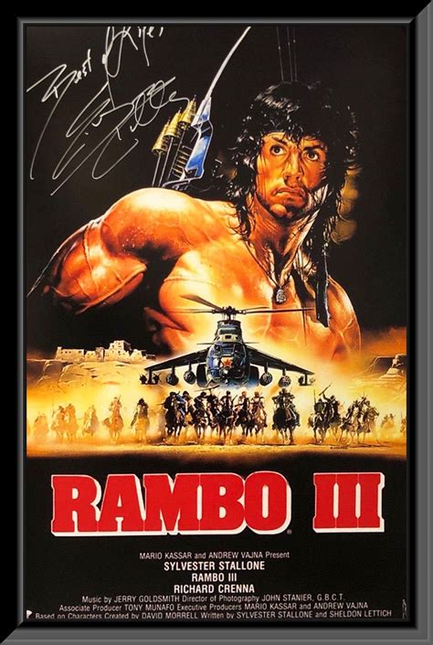 Rambo III Sylvester Stallone Original Movie Poster 1988 Sweden ...