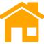 Orange home 5 icon - Free orange home icons