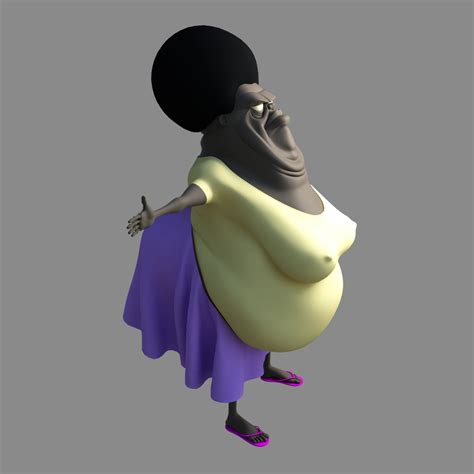 3d fbx wrestler fat sumo