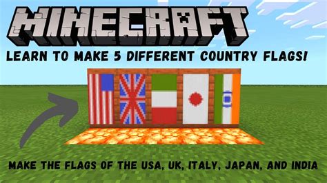 Country Flags Minecraft Banners