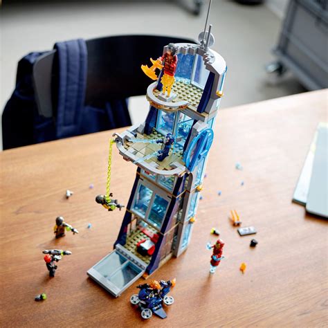 LEGO Marvel Avengers: Avengers Tower Battle 76166 Brick Building Toy ...