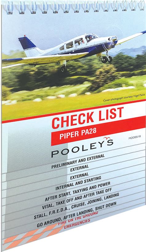 Piper PA28 Checklist | Pooleys | Piper PA28