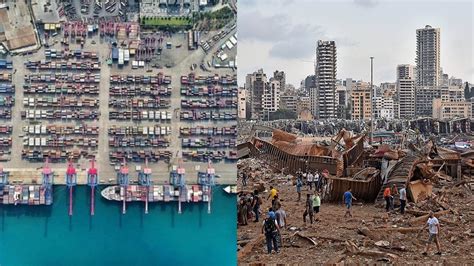 Before and after the explosion: Beirut port blast in pictures | Al ...