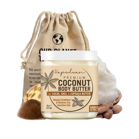 Kapuluan Coconut Body Butter for Women Dry Skin, Body Butter with ...