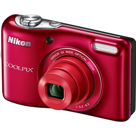 Nikon COOLPIX L32 Digital Camera (Red) 26482 B&H Photo Video