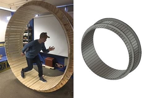 Running In Circles: Engineering Students Build Human Hamster Wheel A14