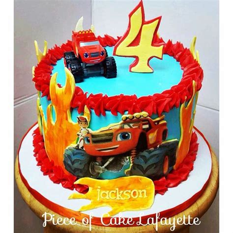 Blaze cake Blaze Birthday Cake, Monster Truck Birthday Cake, 4th ...