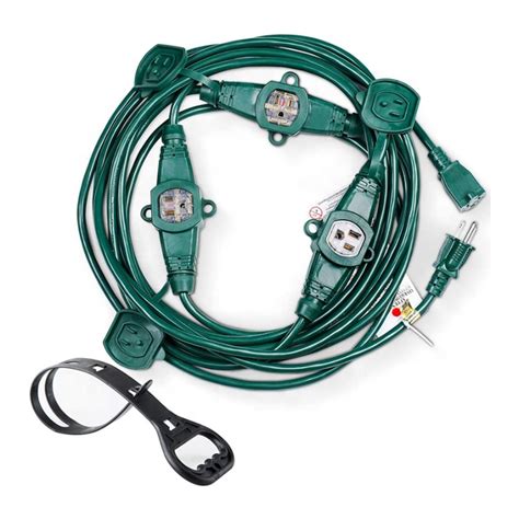 12/3 25ft Power Cord Electrical Outdoor Heavy Duty 220v 4 multiple ...