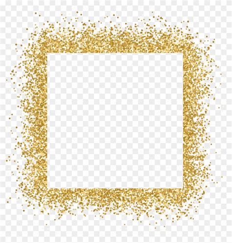 #gold #frame #glitter #ftestickers - Gold Glitter Border Png ...