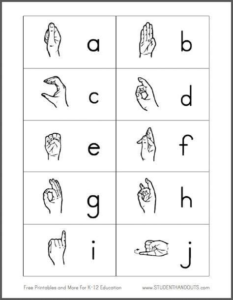 Free Printable Sign Language Flash Cards - PRINTABLE TEMPLATES