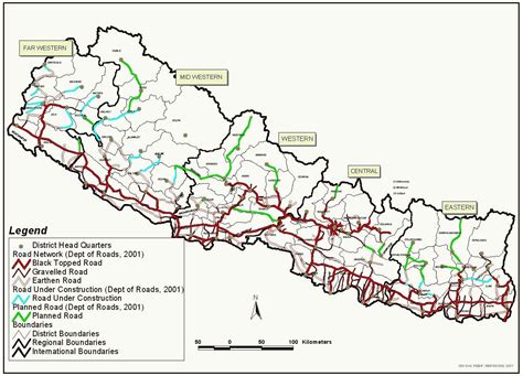 Nepal fast track road map - Map of nepal fast track road (Southern Asia ...