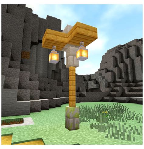 Minecraft Street Lamp design [video] // Lampione #minecraft #street # ...