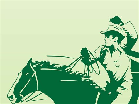 Cowboy Horse Silhouette Vector - All About Cow Photos