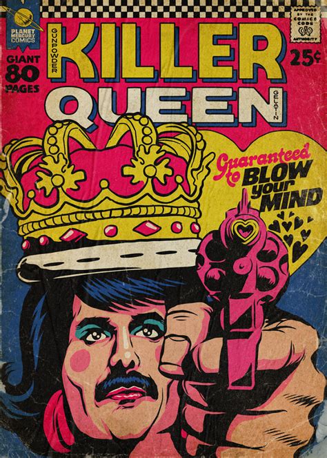 Queen Songs Turned Into Vintage Comic Book Covers By Butcher Billy ...