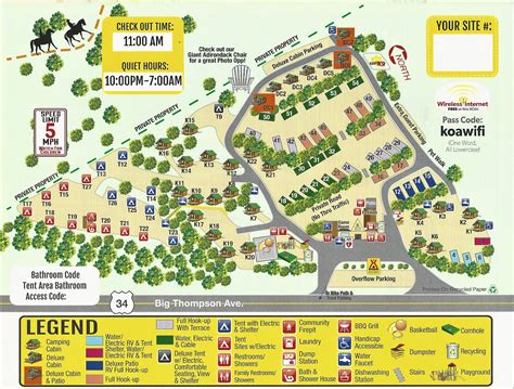 Estes Park, Colorado Campground Map | Estes Park KOA Holiday