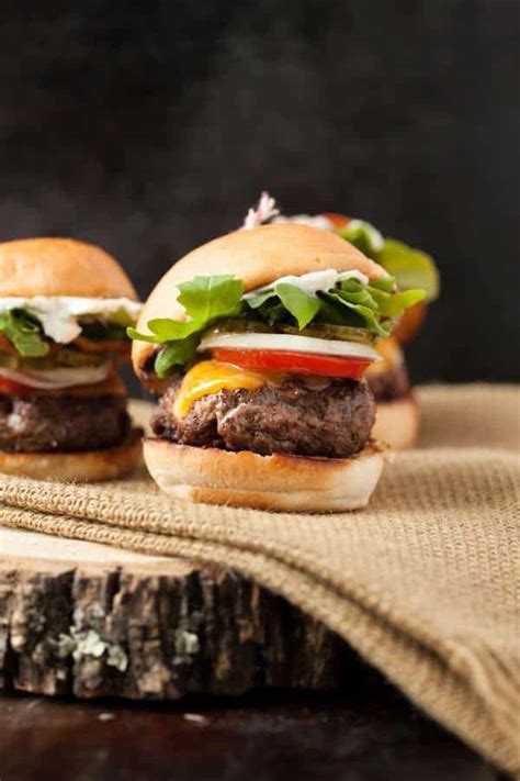 Easy bacon cheeseburger sliders - Feast and Farm