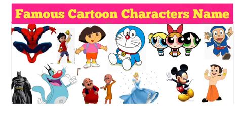 Cartoon Characters Images With Names - Infoupdate.org