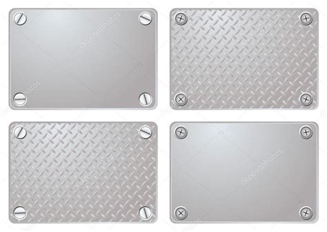 Metal plate Stock Vector Image by ©Nicemonkey #3421381