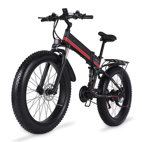 Folding Ebike 48V 1000W Fat Tire Adult Electric Bike - Secutronic