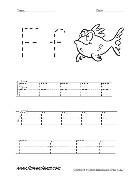 Letter F Worksheets | Preschool Alphabet Printables