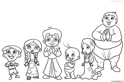 Chhota Bheem Coloring Pages - Learny Kids