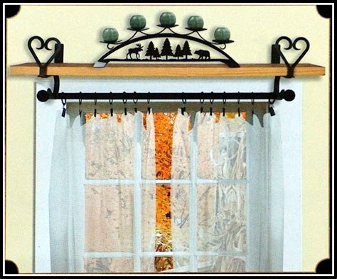 Rustic Wrought Iron Curtain Rods - Curtains : Home Decorating Ideas # ...