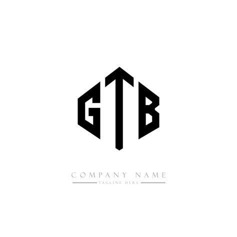 GTB letter logo design with polygon shape. GTB polygon and cube shape ...