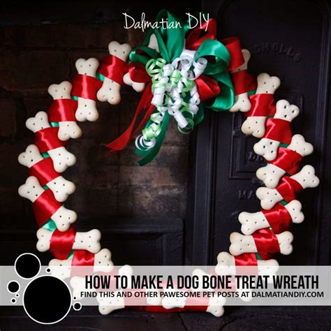 DIY Dog Treat Christmas (or Any Occasion) Wreath - Dalmatian DIY