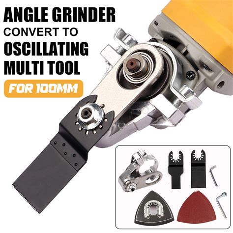 Cordless oscillating multi tool angle grinder conversion tool head for ...