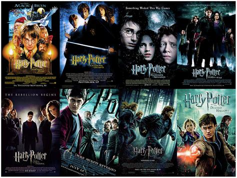 Harry Potter Movie Poster Collection Mixed Media by Max Huber - Pixels