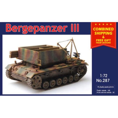 PANZER III ARMORED RECOVERY VEHICLE UNIMODELS 287 PLASTIC MODEL KIT ...