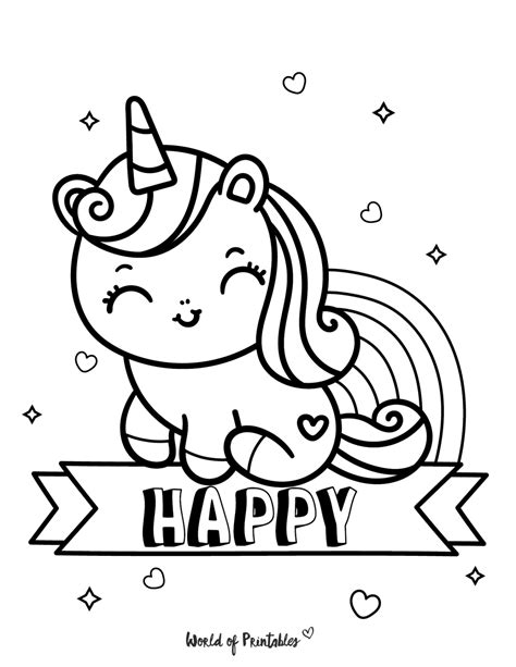 The Best Unicorn Coloring Pages For Kids & Adults - World of Printables