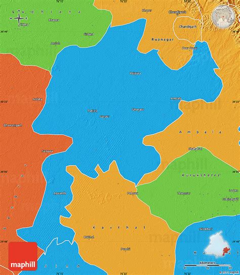 Political Map of Patiala