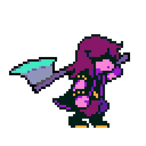 Susie (Deltarune) battle idle sprite by Sairot247 on DeviantArt