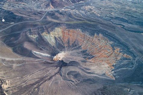 Sunrise in Ubehebe Crater. Death Valley Stock Photo - Image of sunlight ...