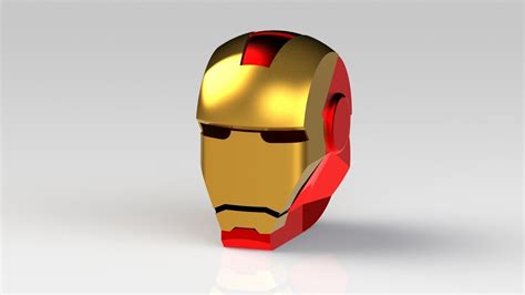 Iron Man Helmet free 3D Model 3D printable IGE IGS IGES | CGTrader.com