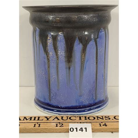 BLUE CERAMIC VASE