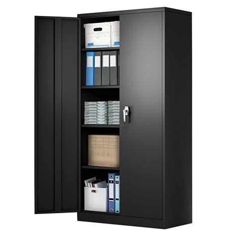 AOBABO Metal Storage Cabinet, 72 Inches Locking Steel Storage Cabinet ...